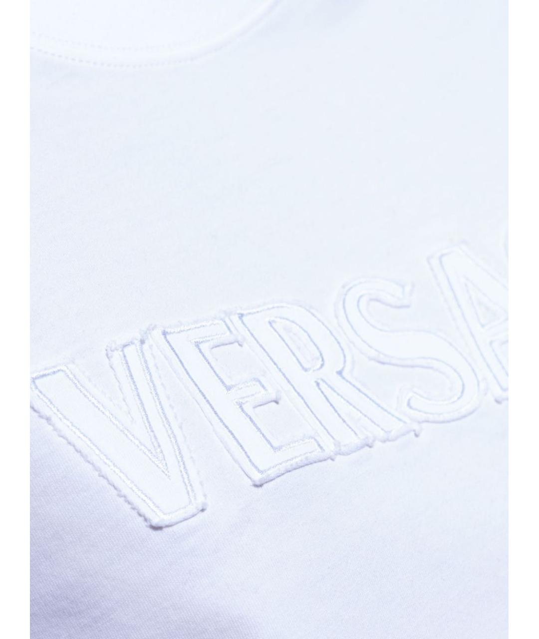 VERSACE Белая хлопковая футболка, фото 3