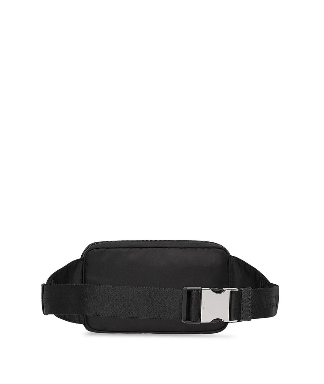 PRADA Черная синтетическая поясная сумка, фото 5