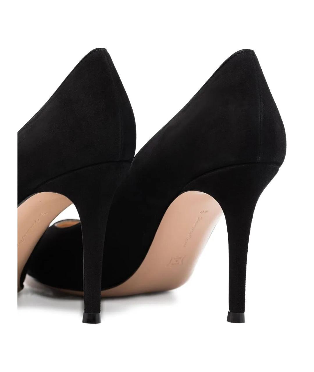 GIANVITO ROSSI Черные замшевые туфли, фото 4