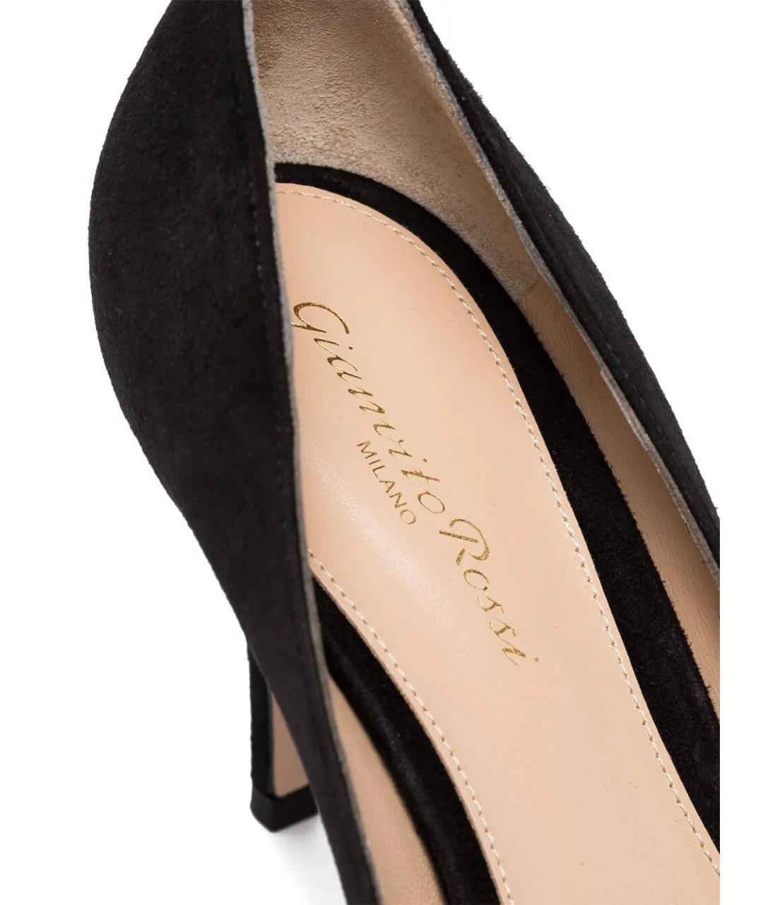 GIANVITO ROSSI Черные замшевые туфли, фото 3