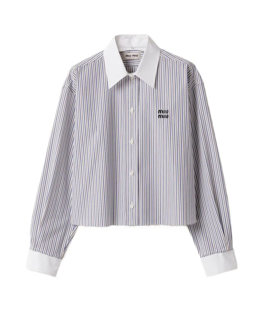 MIU MIU Мульти хлопковая рубашка, фото 1