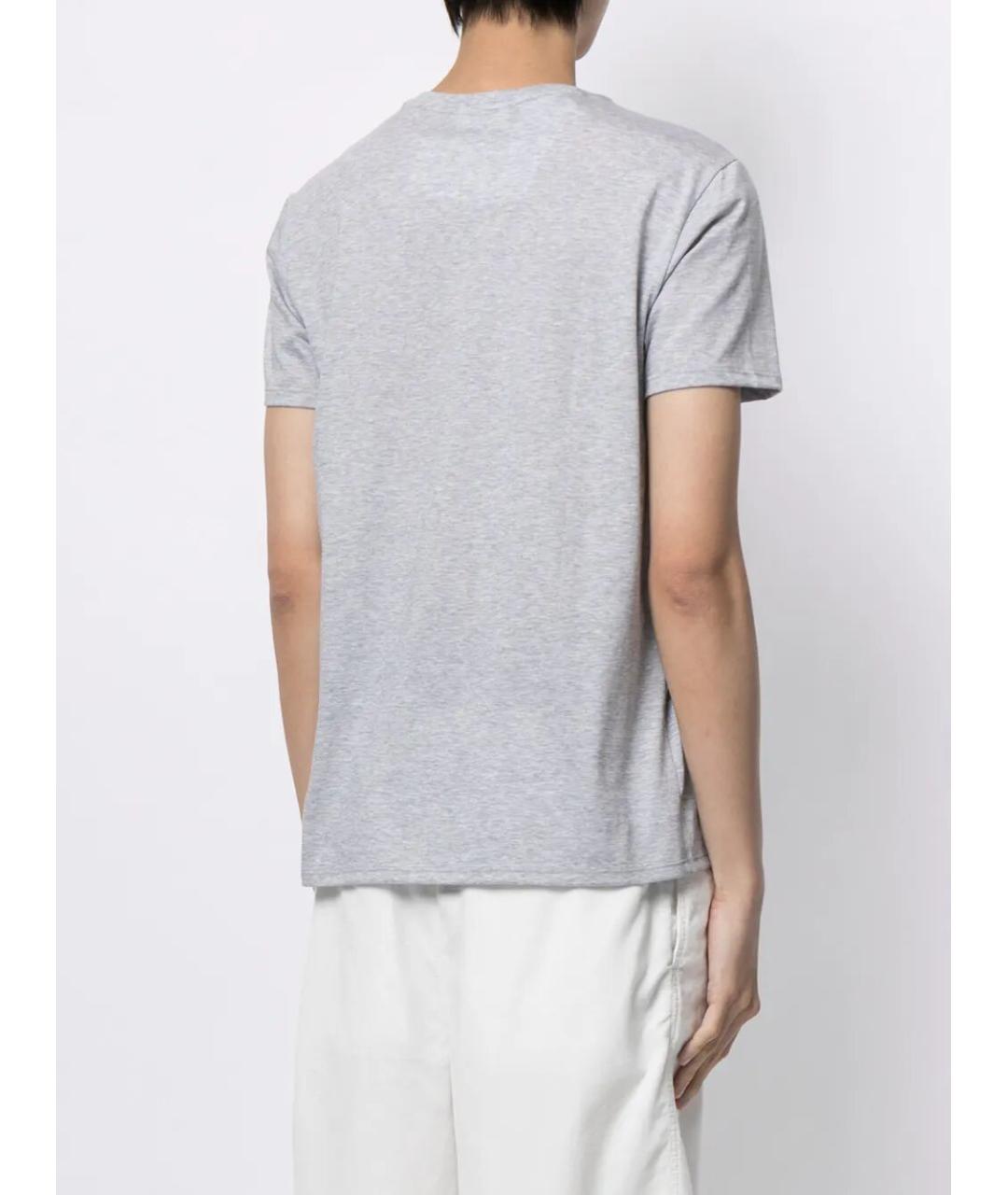 LACOSTE Серая хлопковая футболка, фото 4