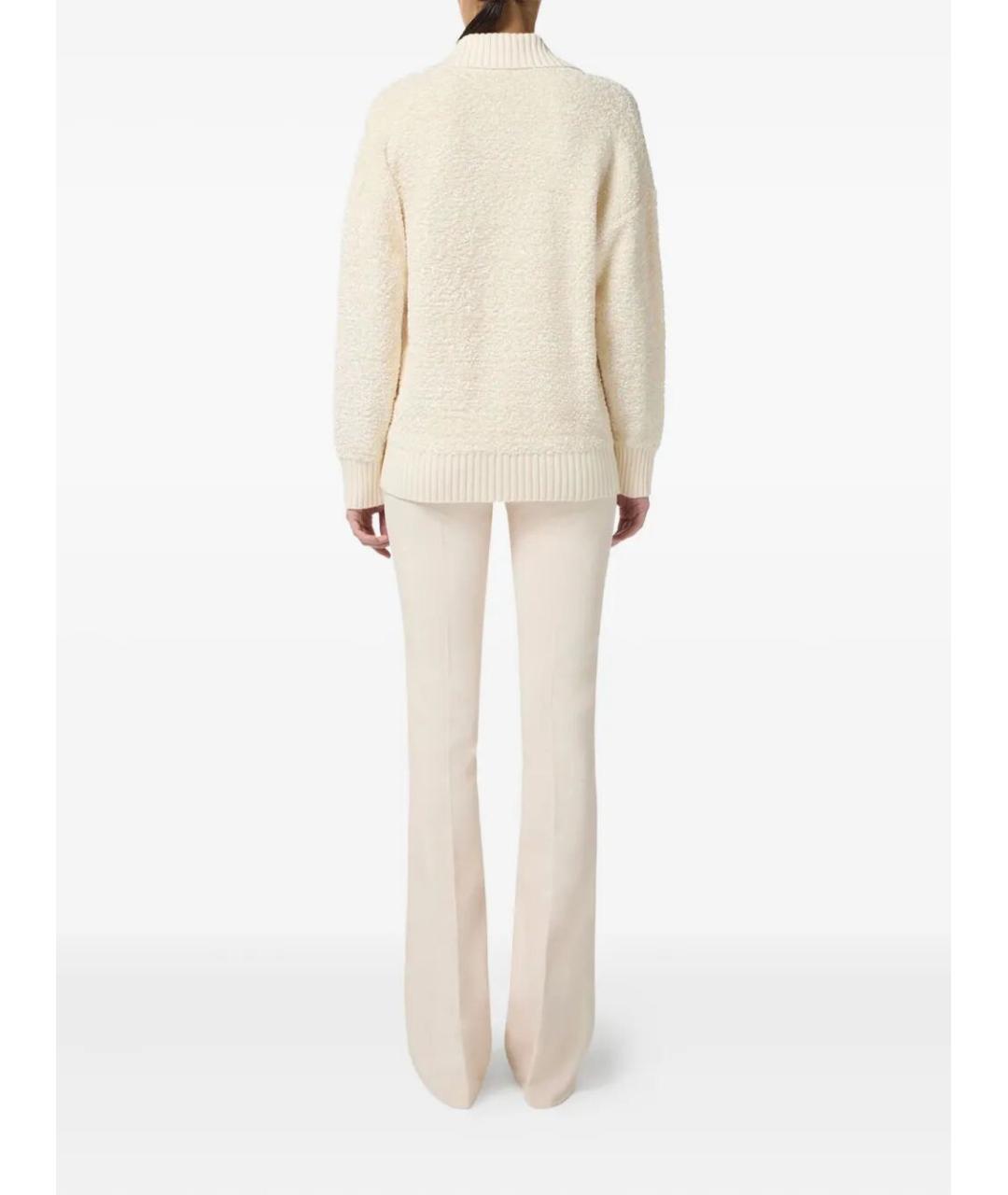 ELISABETTA FRANCHI Бежевый полиэстеровый кардиган, фото 3