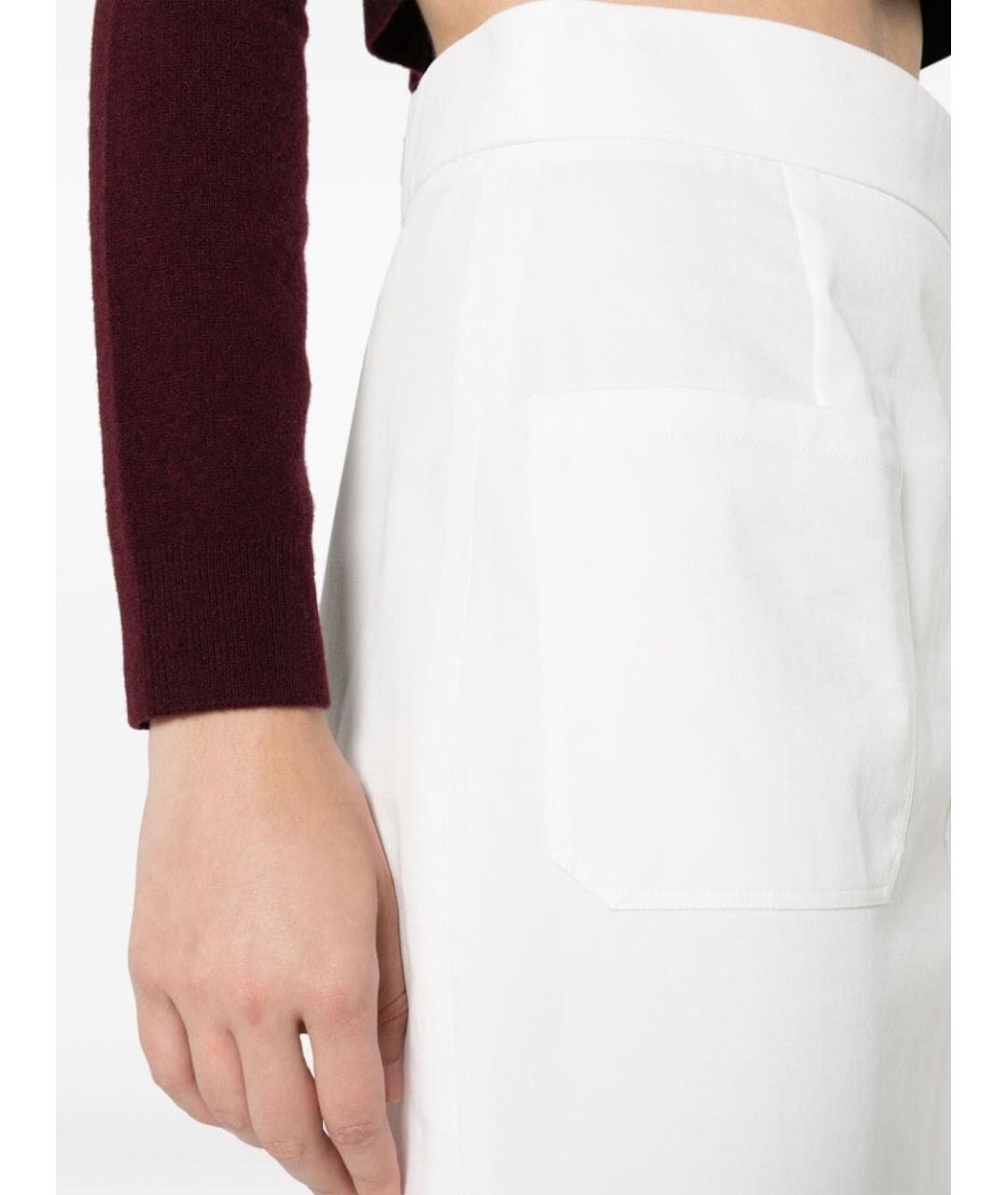 PRADA Белая хлопковая юбка миди, фото 5