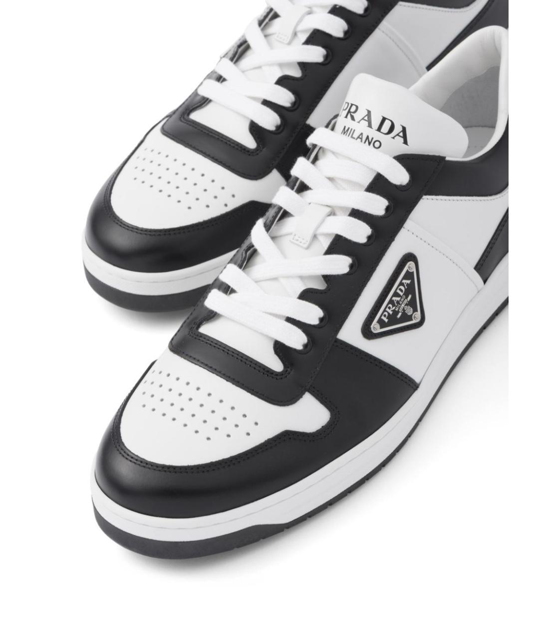 PRADA Мульти кожаные низкие кроссовки / кеды, фото 4