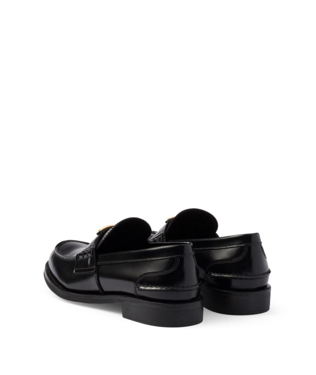 PRADA Черные кожаные лоферы, фото 4