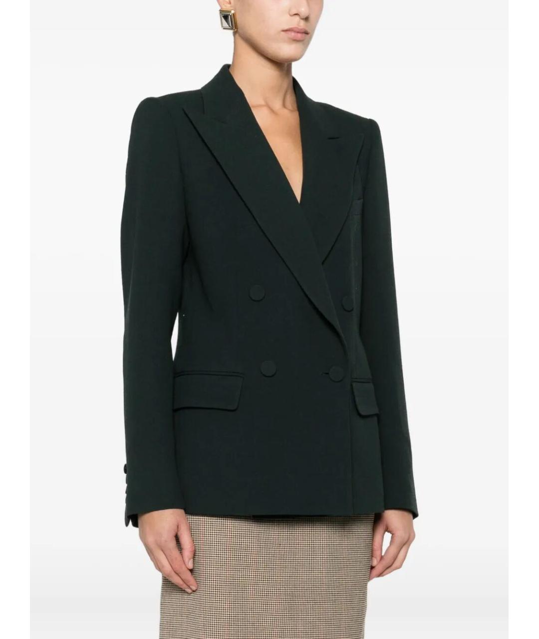 DRIES VAN NOTEN Зеленый шерстяной жакет/пиджак, фото 2