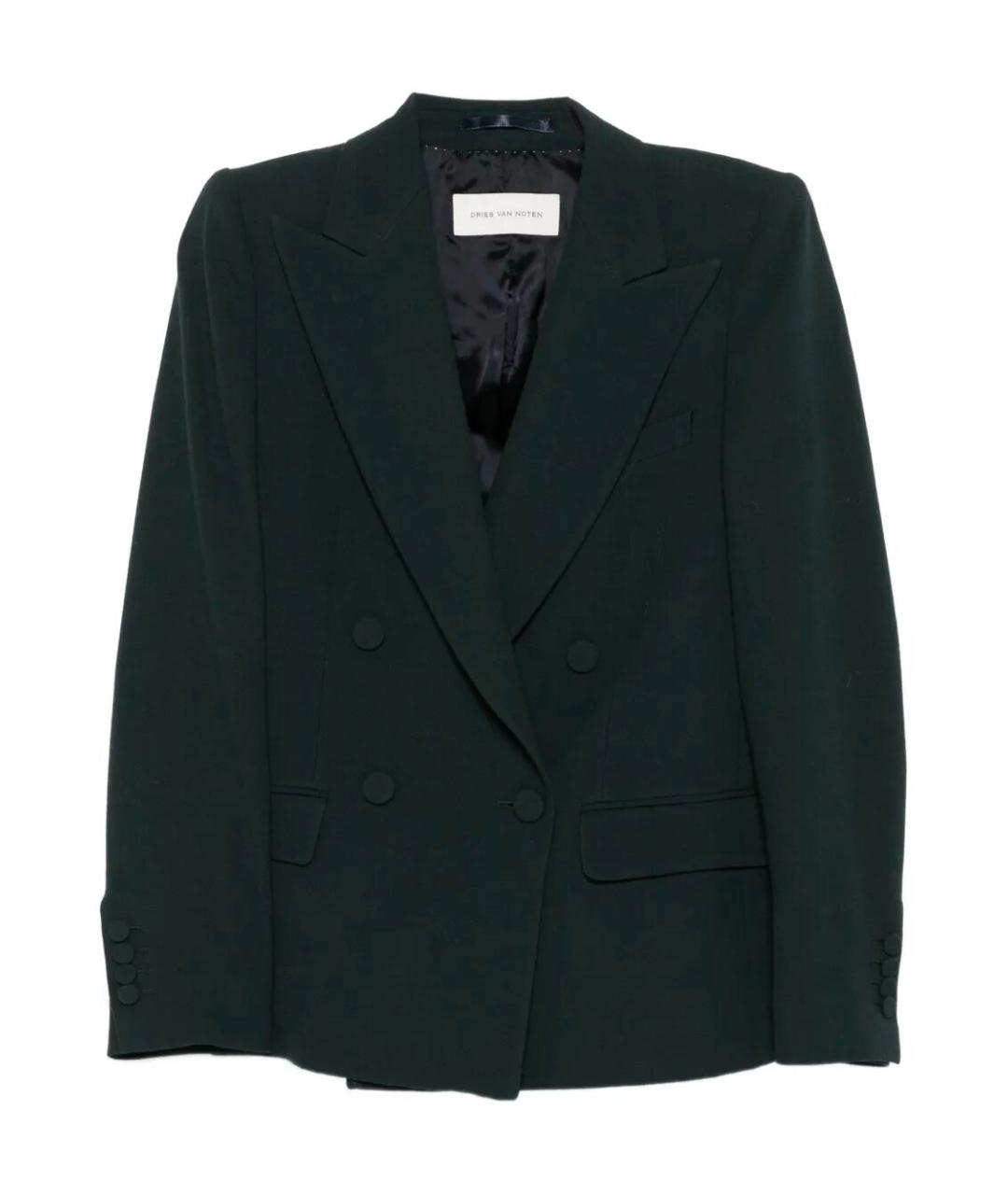 DRIES VAN NOTEN Зеленый шерстяной жакет/пиджак, фото 1