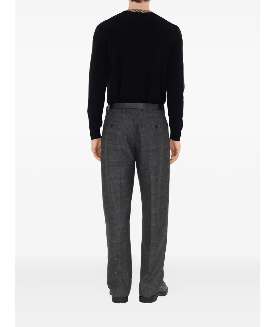 BURBERRY Темно-синий шерстяной джемпер / свитер, фото 2