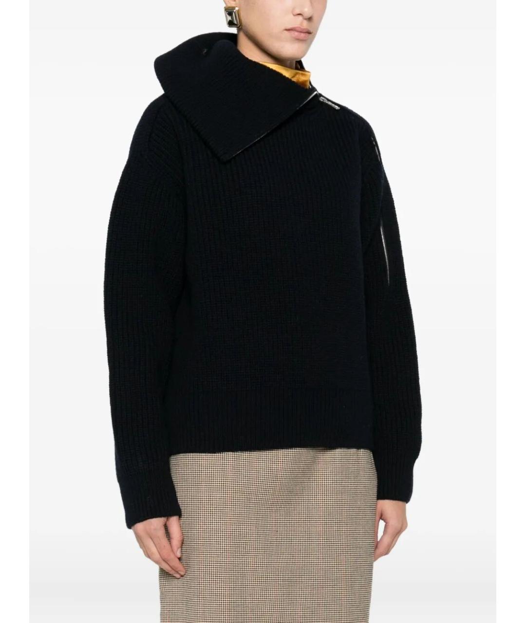 DRIES VAN NOTEN Черный шерстяной джемпер / свитер, фото 2