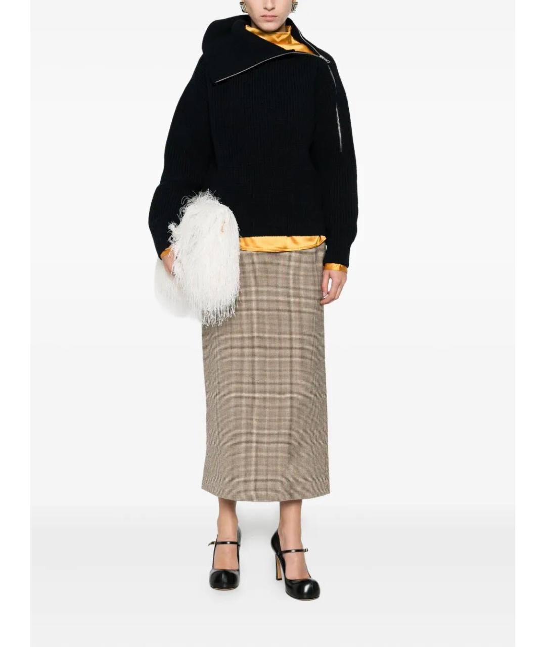 DRIES VAN NOTEN Черный шерстяной джемпер / свитер, фото 4