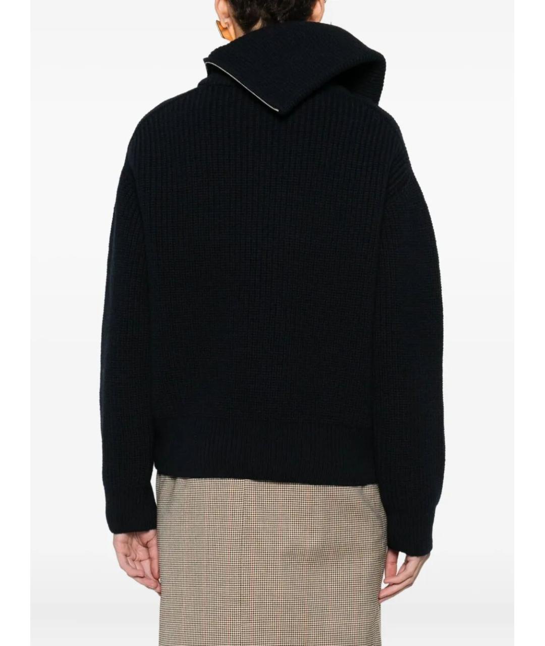 DRIES VAN NOTEN Черный шерстяной джемпер / свитер, фото 3