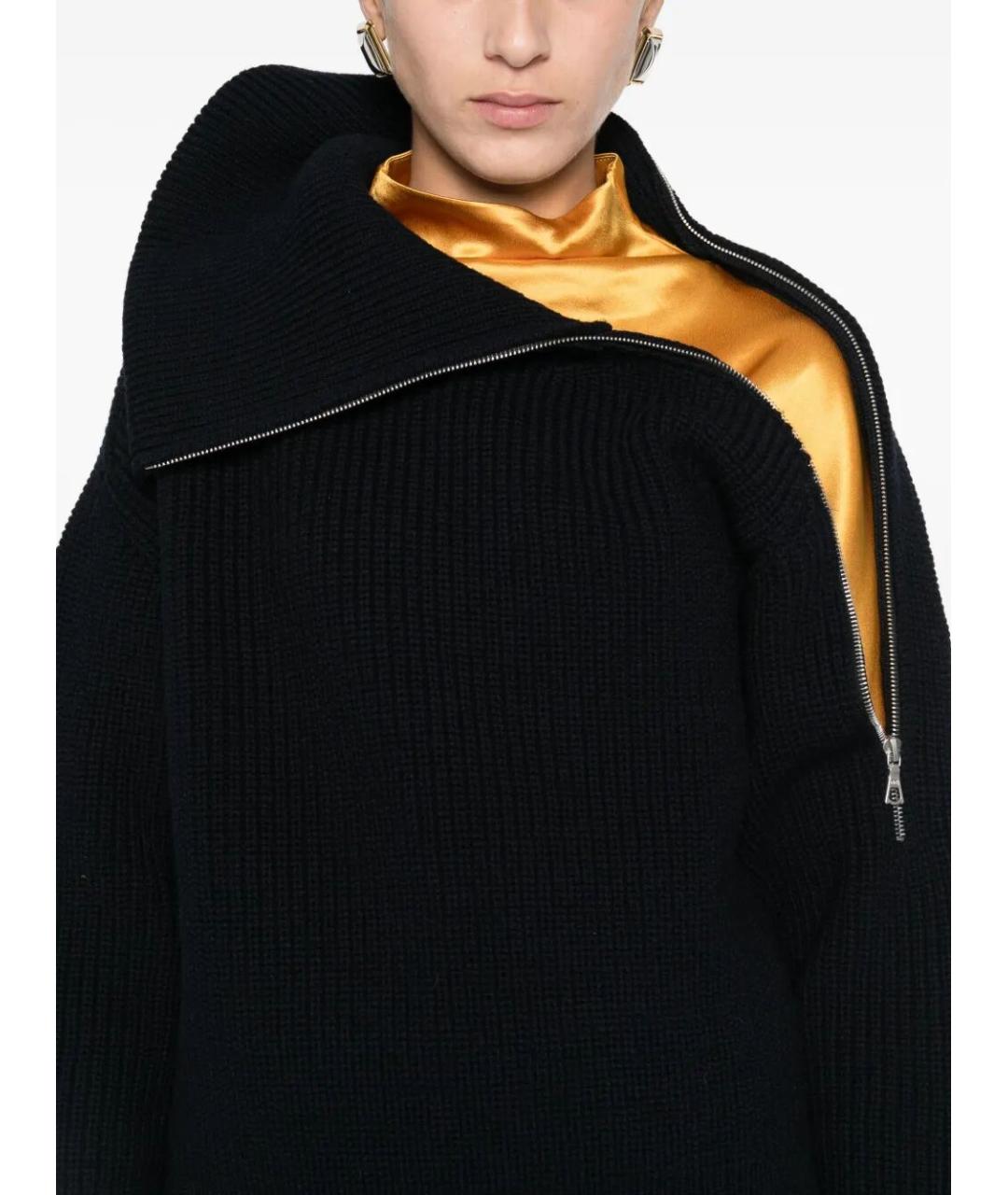 DRIES VAN NOTEN Черный шерстяной джемпер / свитер, фото 5