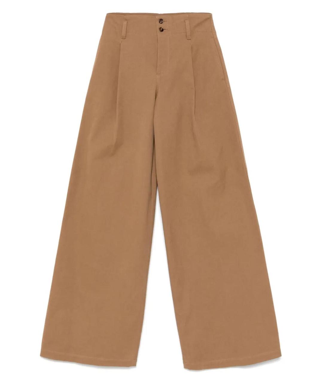 CHLOE Бежевые хлопковые прямые джинсы, фото 1