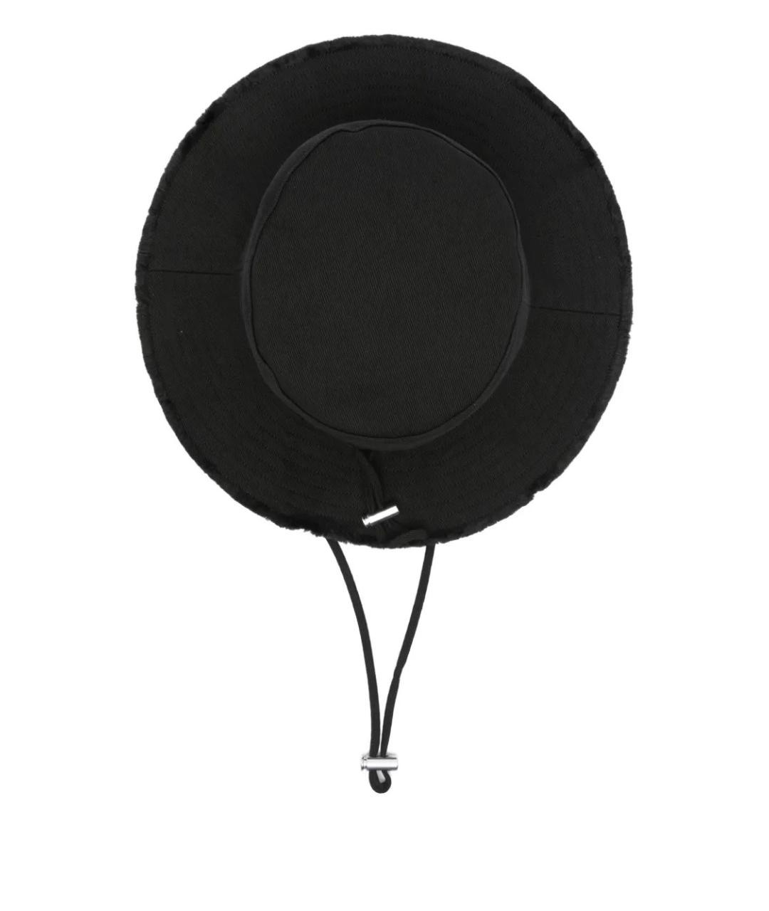 JACQUEMUS Черная синтетическая шляпа, фото 2