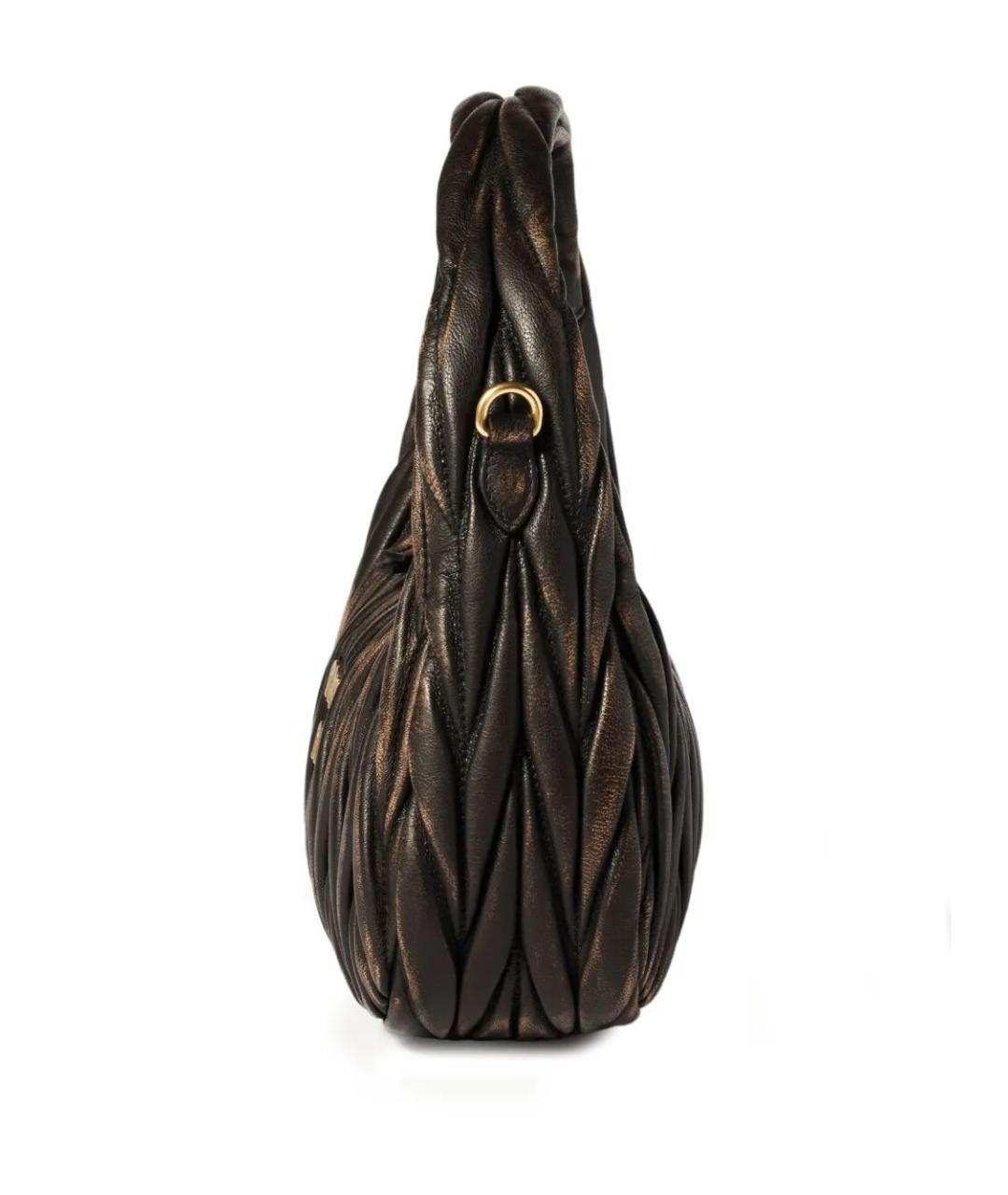 MIU MIU Коричневая кожаная сумка через плечо, фото 5