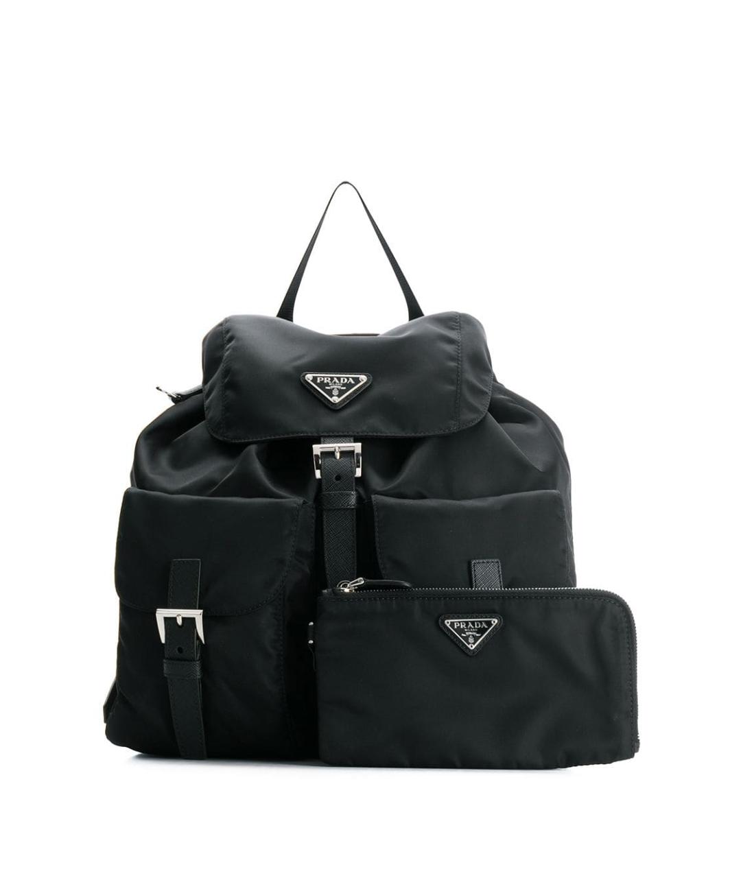 PRADA Черный синтетический рюкзак, фото 6