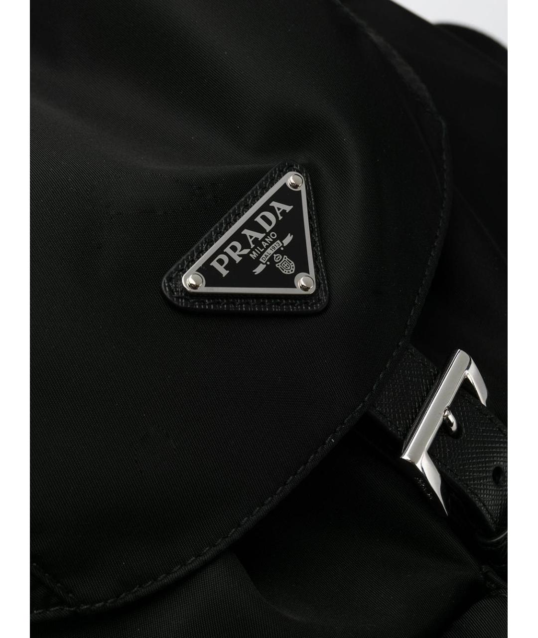PRADA Черный синтетический рюкзак, фото 4