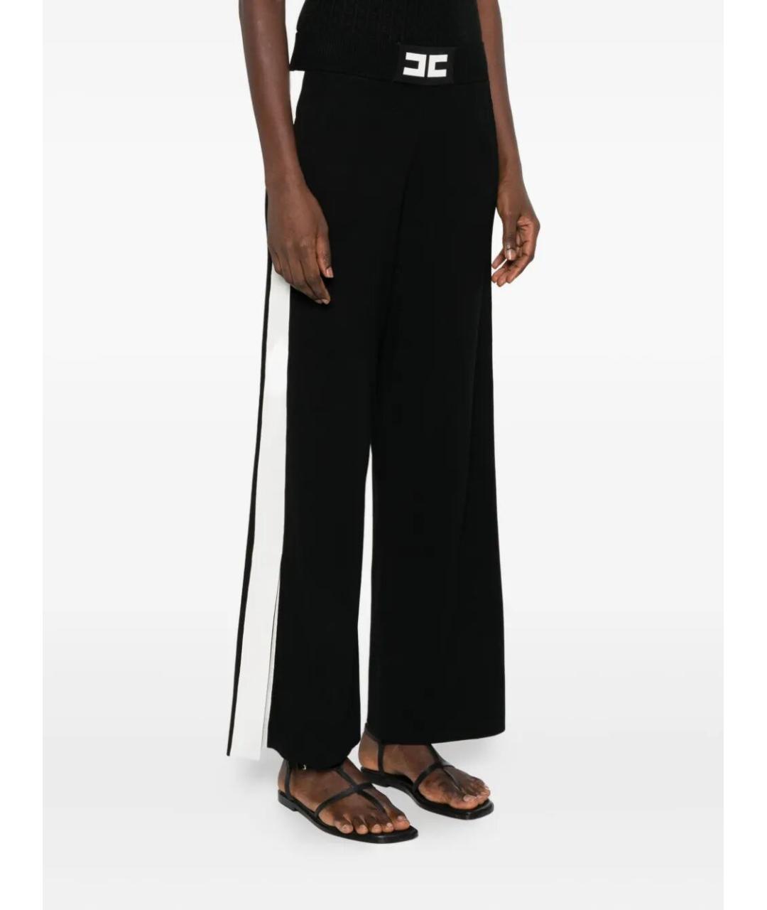 ELISABETTA FRANCHI Черные прямые джинсы, фото 4