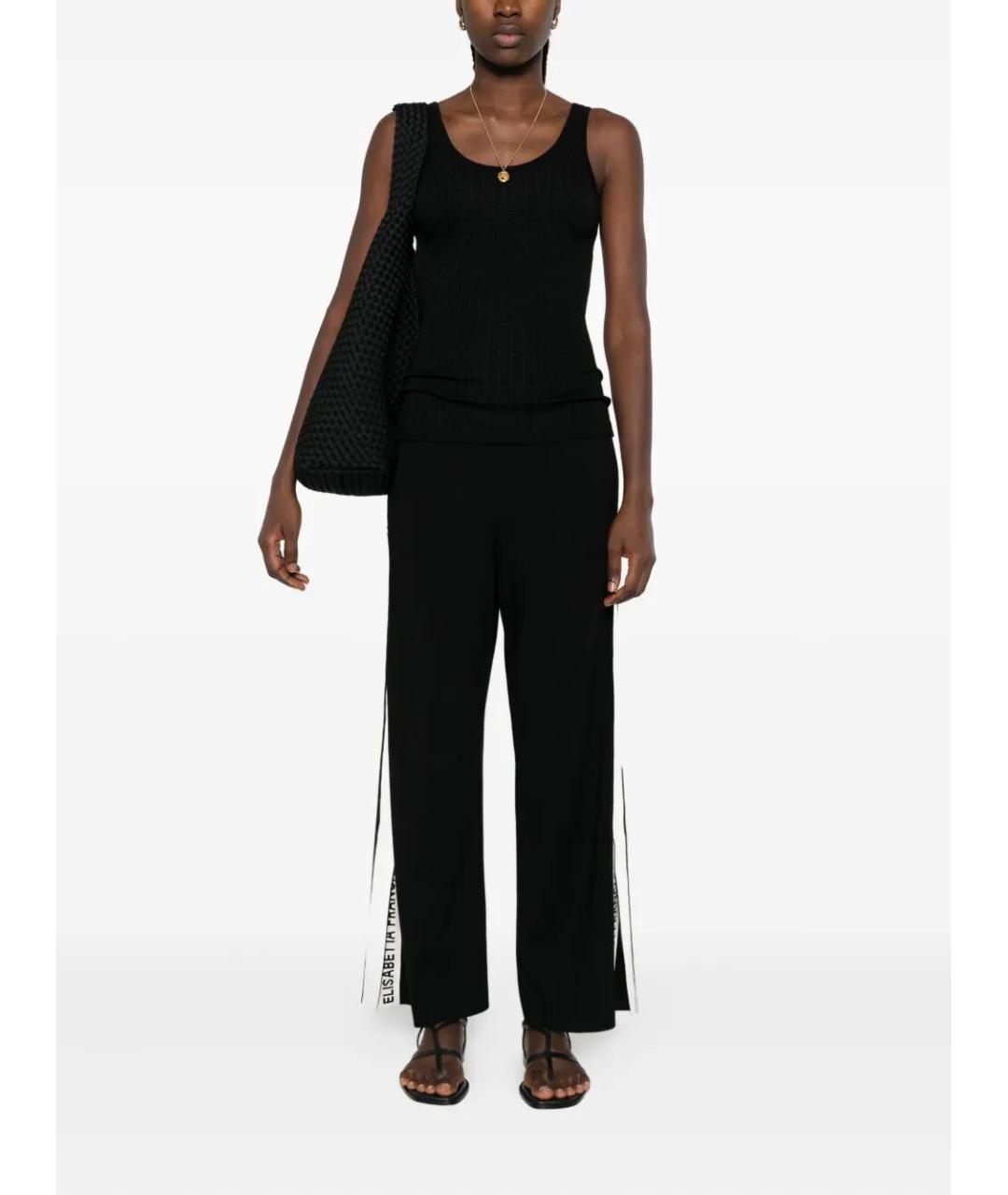 ELISABETTA FRANCHI Черные прямые джинсы, фото 2