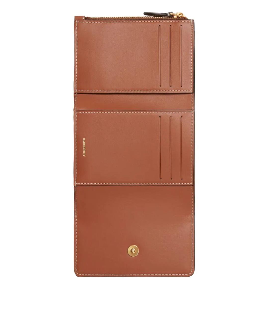 BURBERRY Бежевый полиуретановый кошелек, фото 3