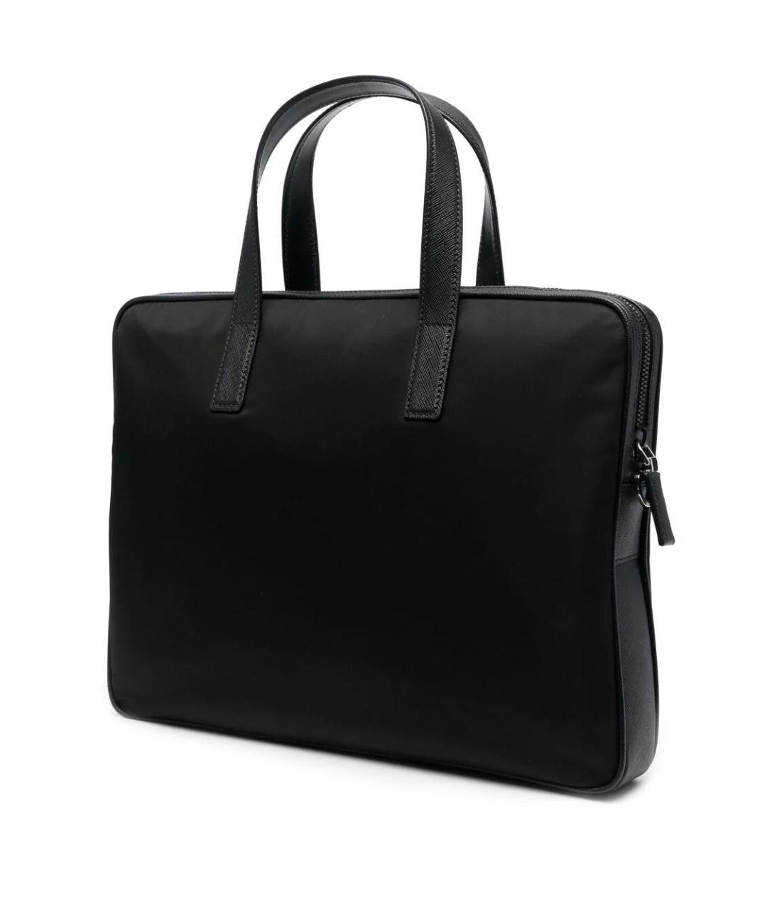 PRADA Черный тканевый портфель, фото 2