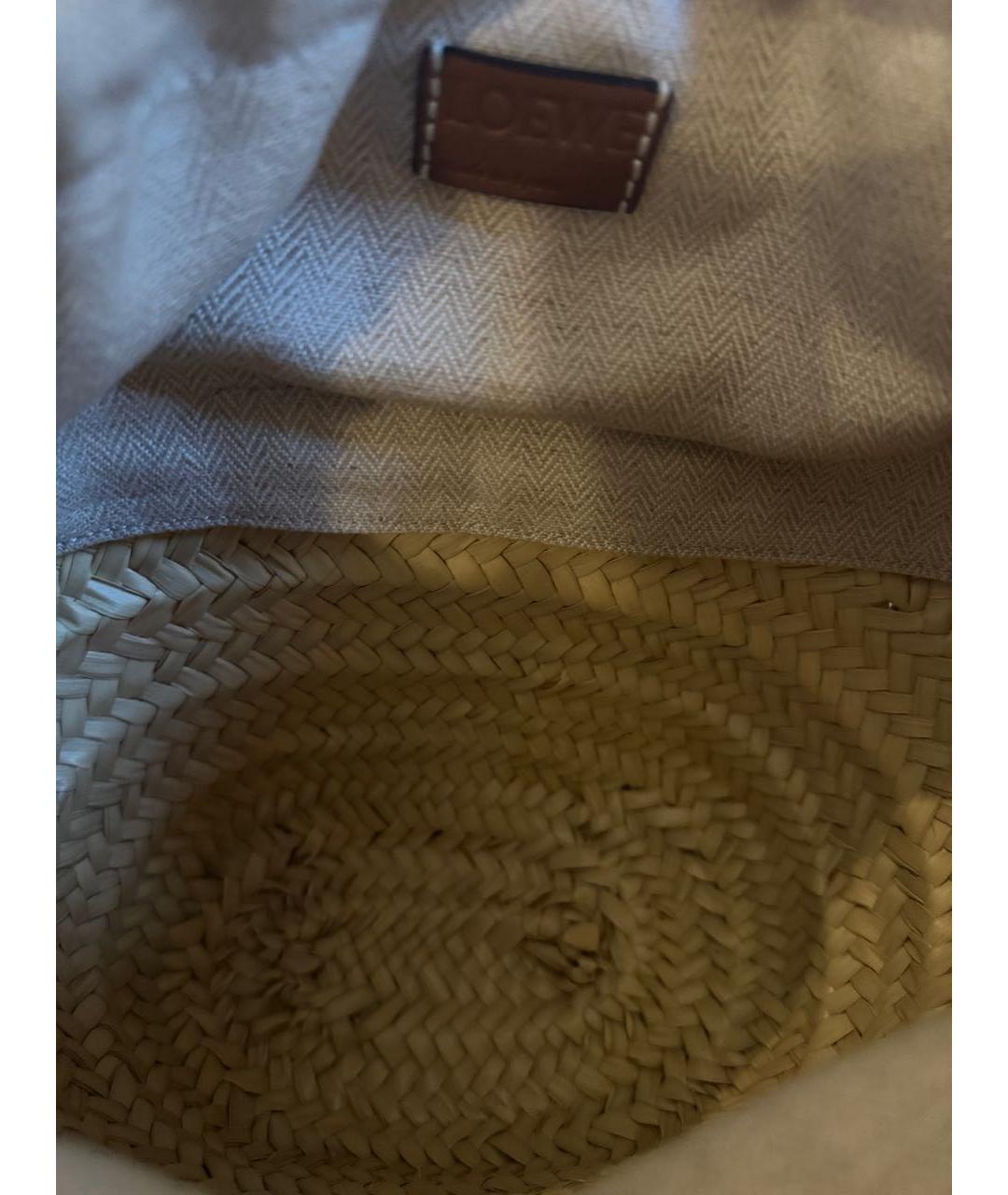 LOEWE Мульти пелетеная пляжная сумка, фото 7