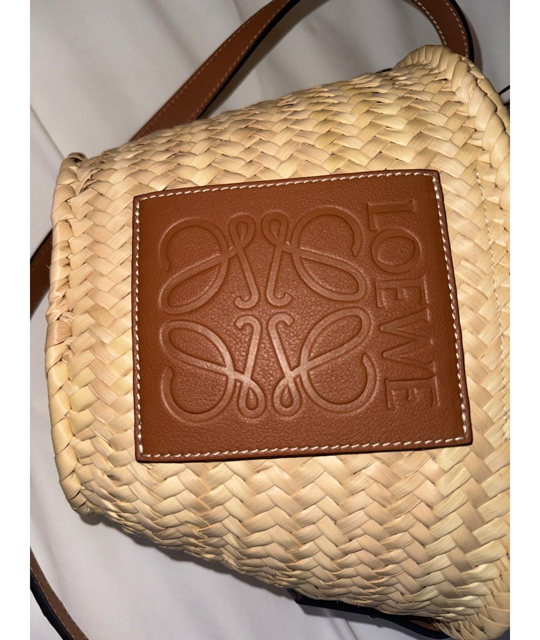 LOEWE Мульти пелетеная пляжная сумка, фото 2