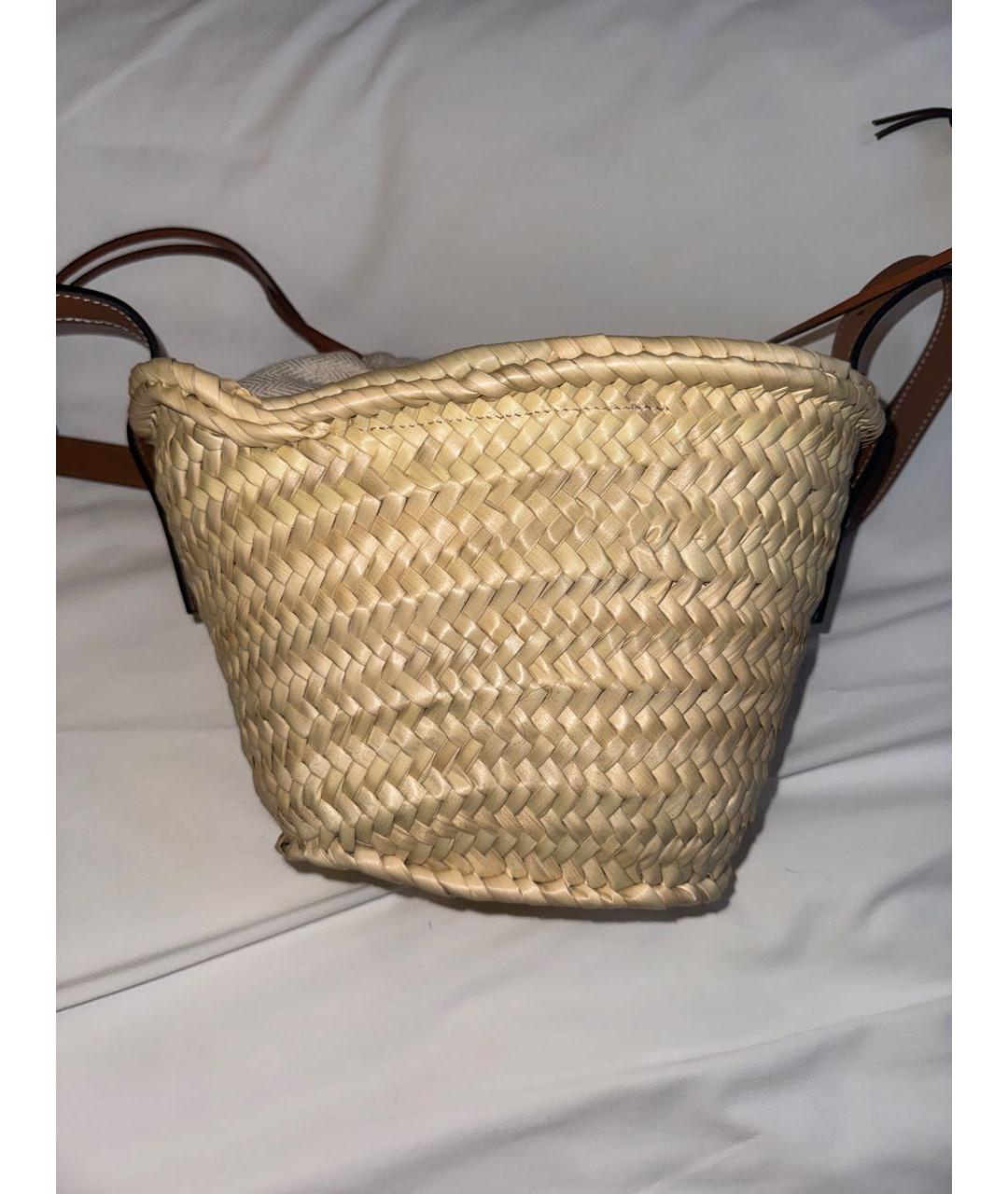 LOEWE Мульти пелетеная пляжная сумка, фото 3