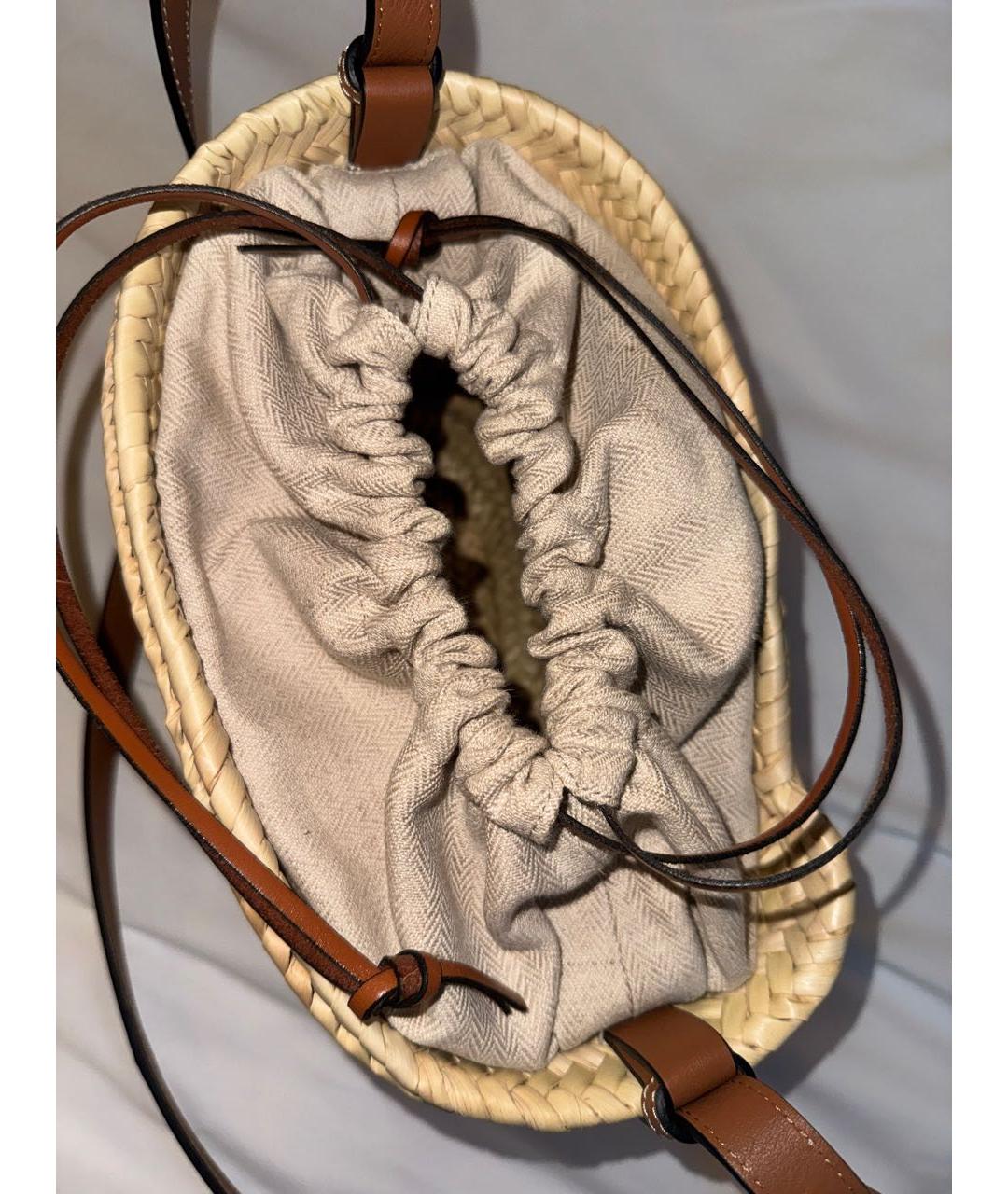 LOEWE Мульти пелетеная пляжная сумка, фото 4