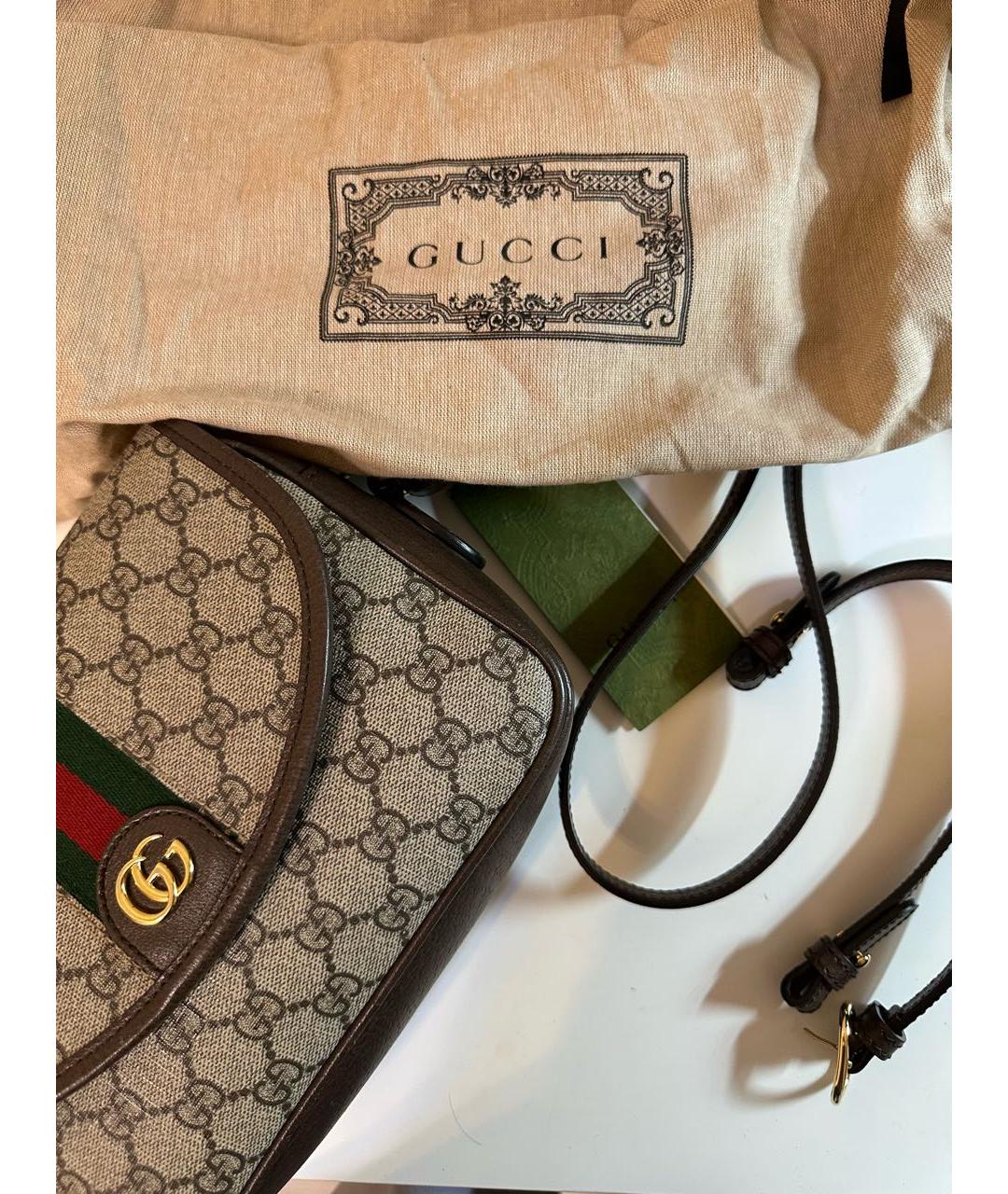 GUCCI Бежевая сумка через плечо, фото 7