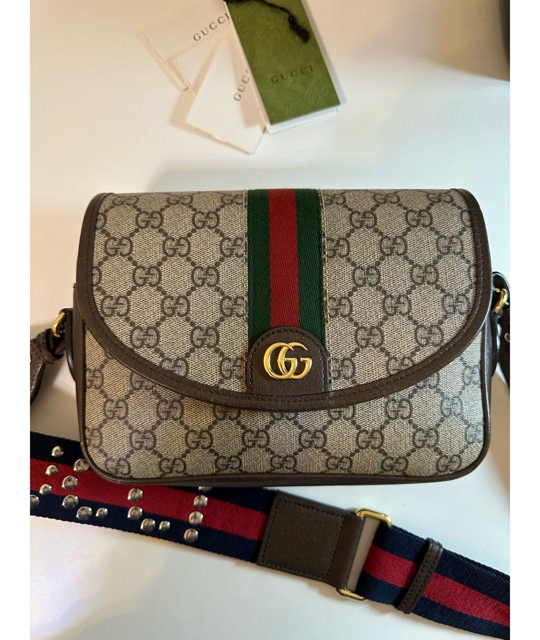 GUCCI Бежевая сумка через плечо, фото 9