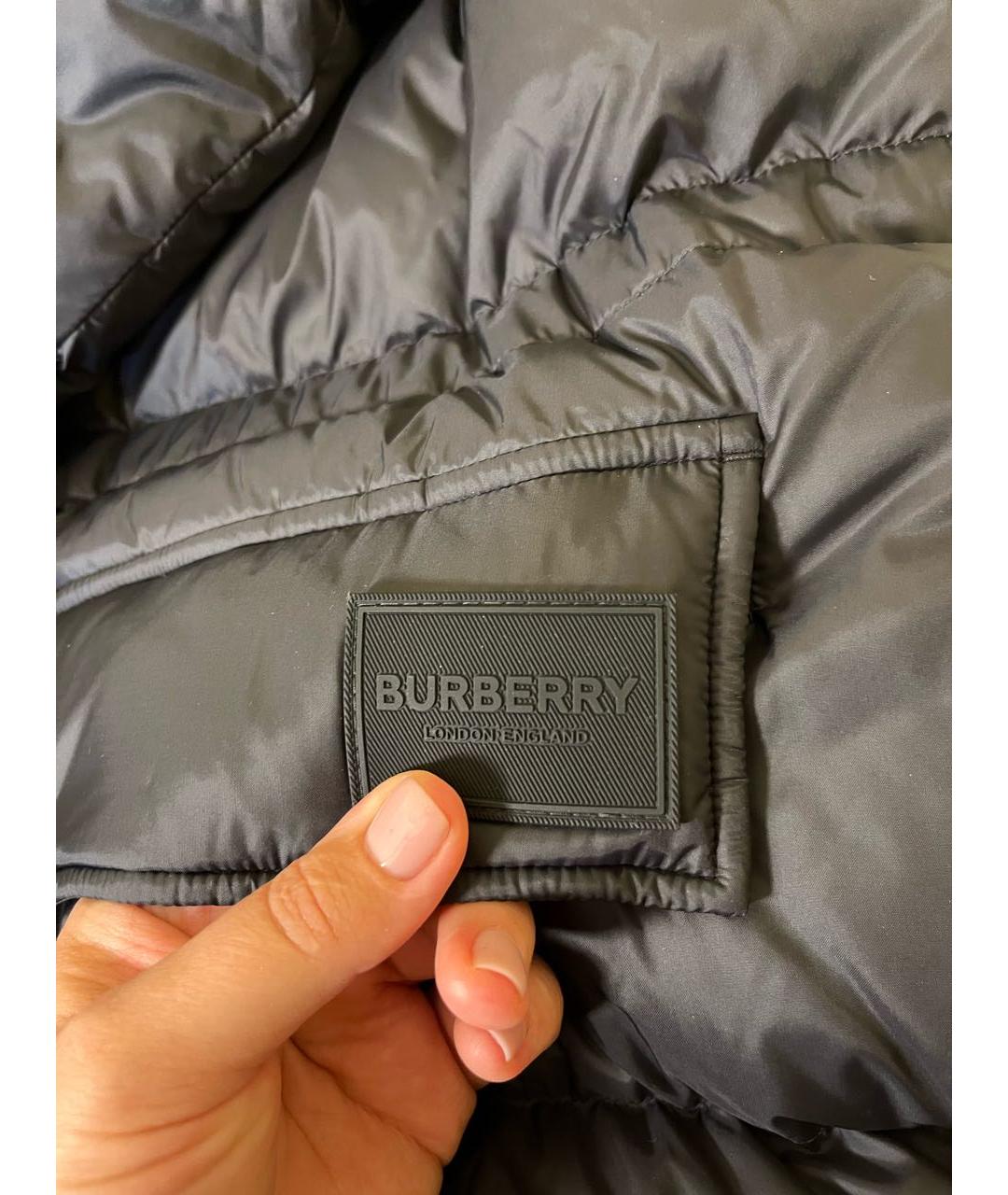 BURBERRY Черный пуховик, фото 6