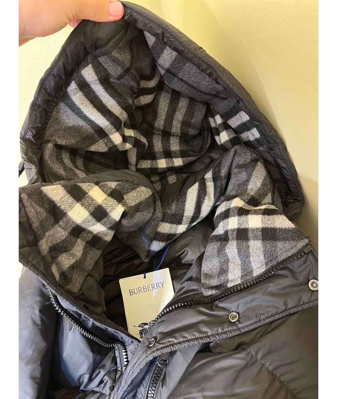 BURBERRY Черный пуховик, фото 3