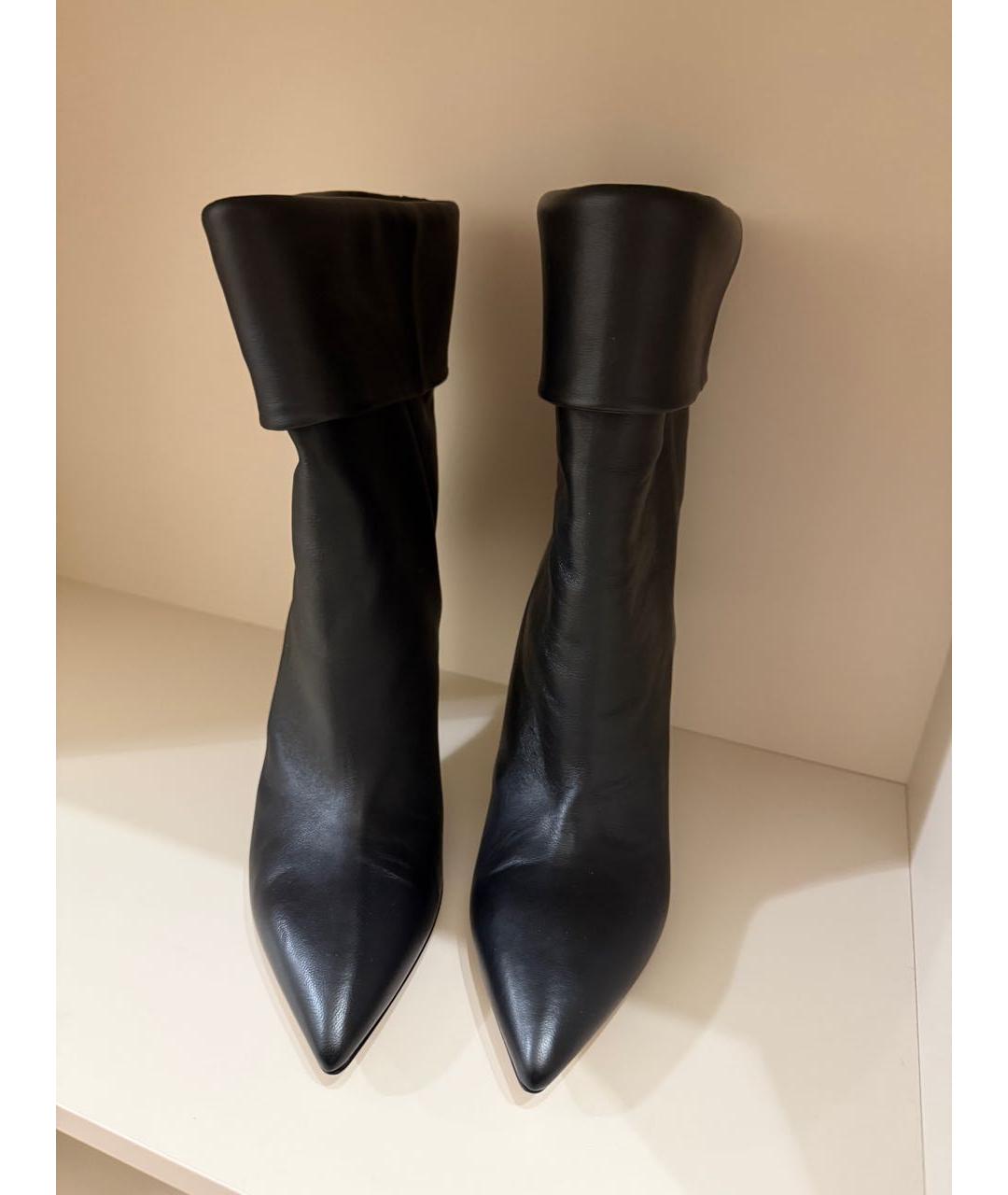 PARIS TEXAS Черные кожаные ботильоны, фото 3