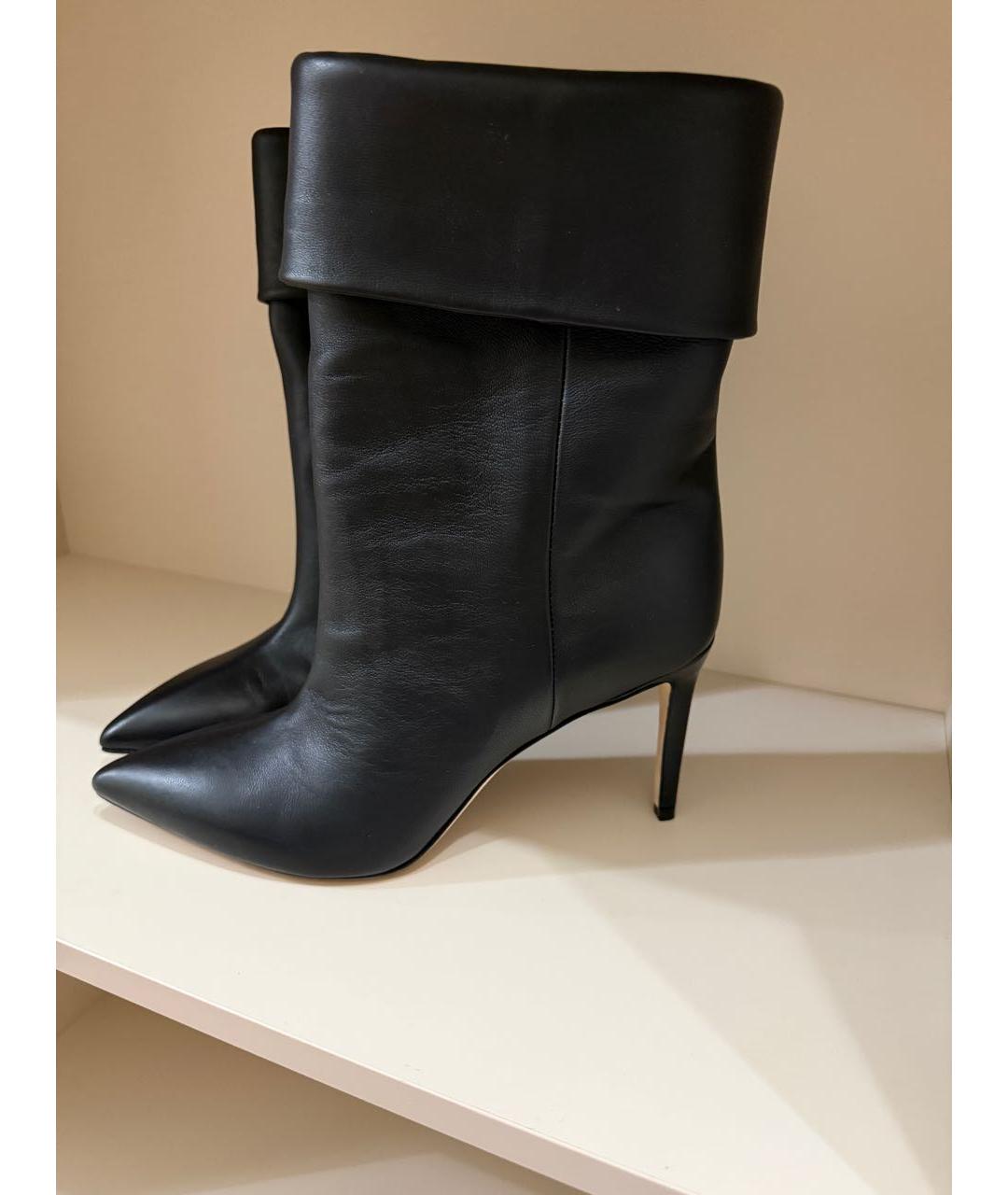 PARIS TEXAS Черные кожаные ботильоны, фото 7