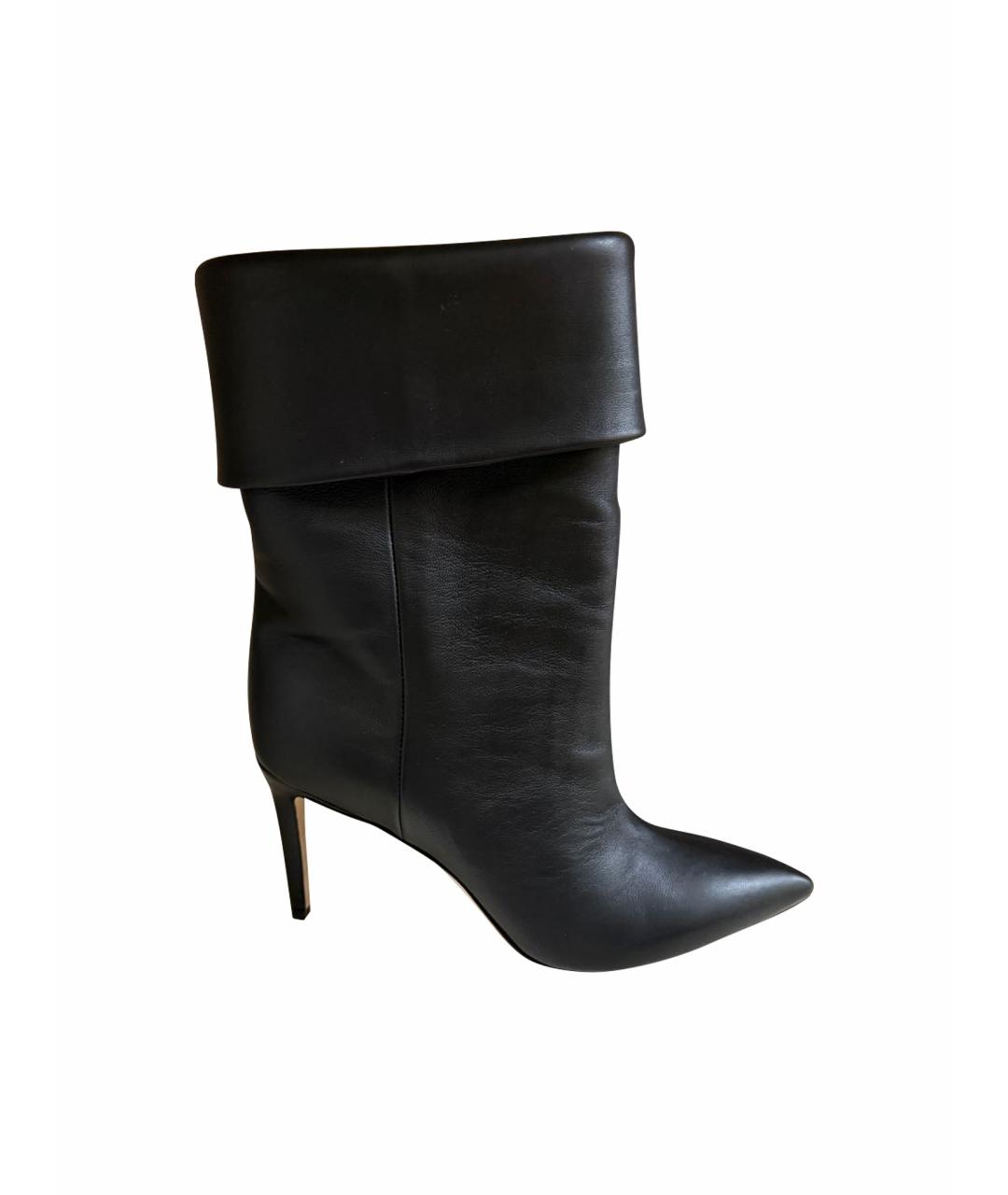 PARIS TEXAS Черные кожаные ботильоны, фото 1