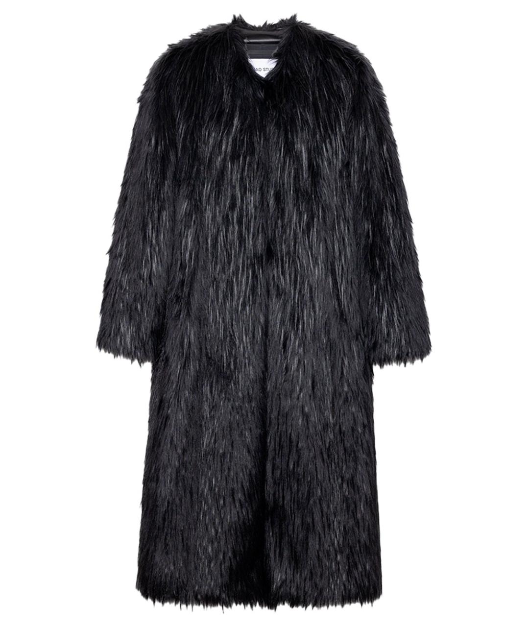 STAND STUDIO Черная шуба, фото 1