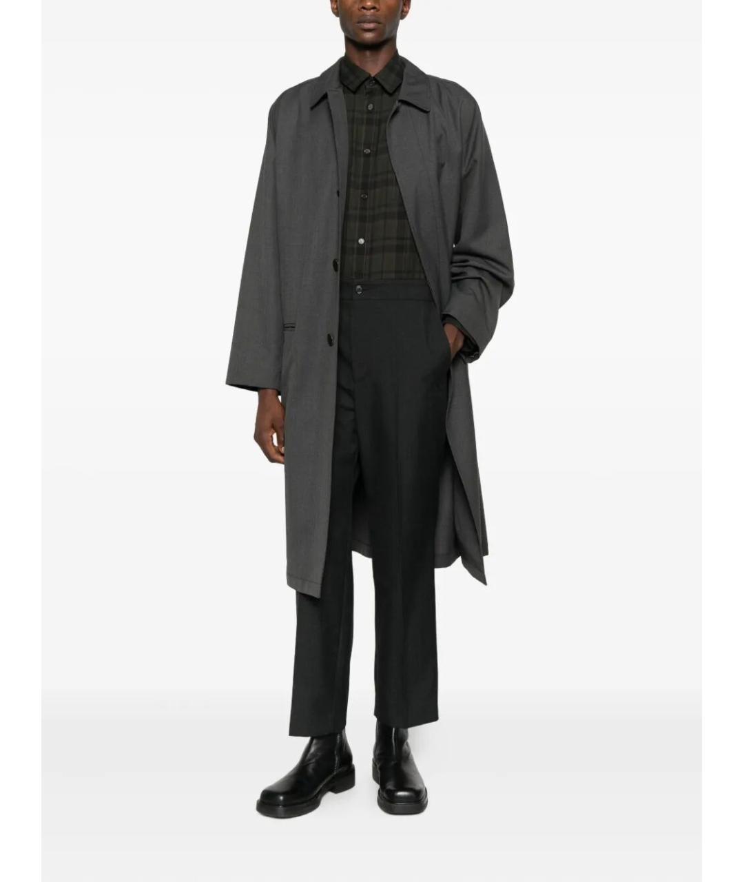 SAINT LAURENT Зеленая хлопковая кэжуал рубашка, фото 5