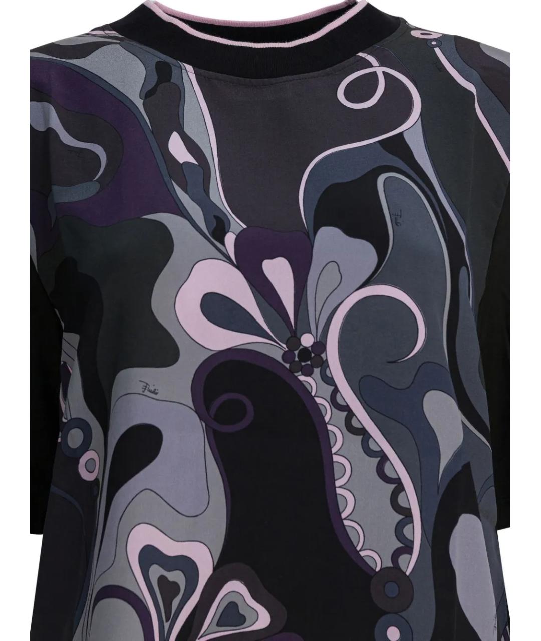 PUCCI Черная хлопковая футболка, фото 3