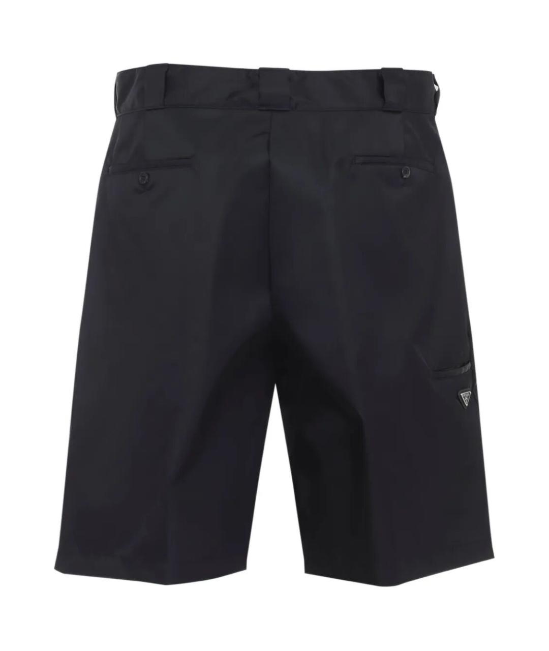 PRADA Черные полиамидовые шорты, фото 2