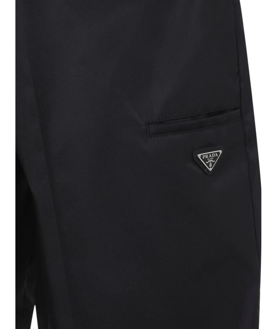PRADA Черные полиамидовые шорты, фото 3