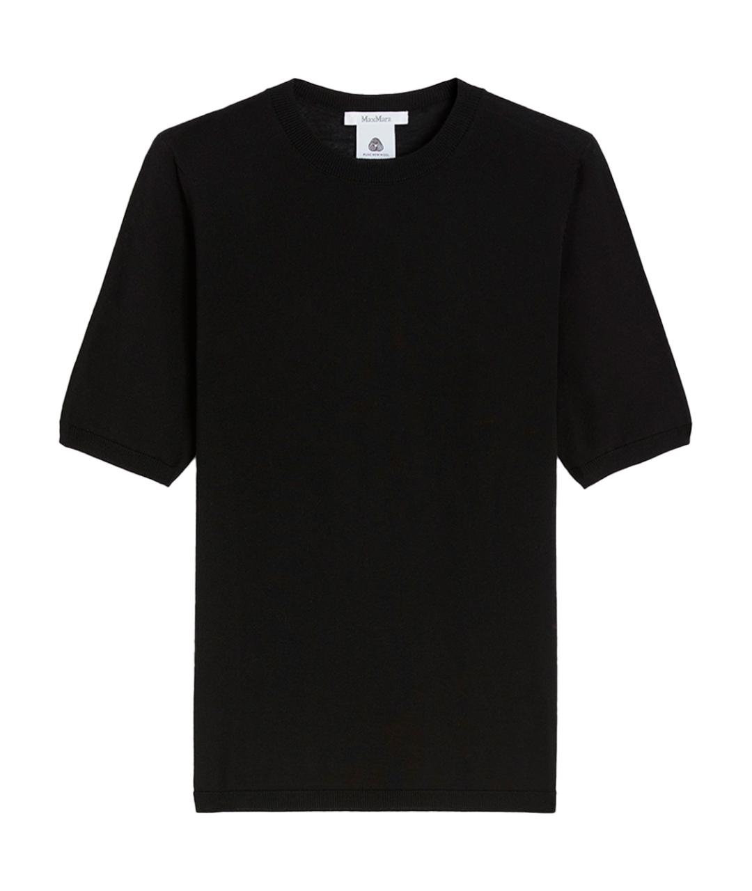 MAX MARA Черный шерстяной джемпер / свитер, фото 1