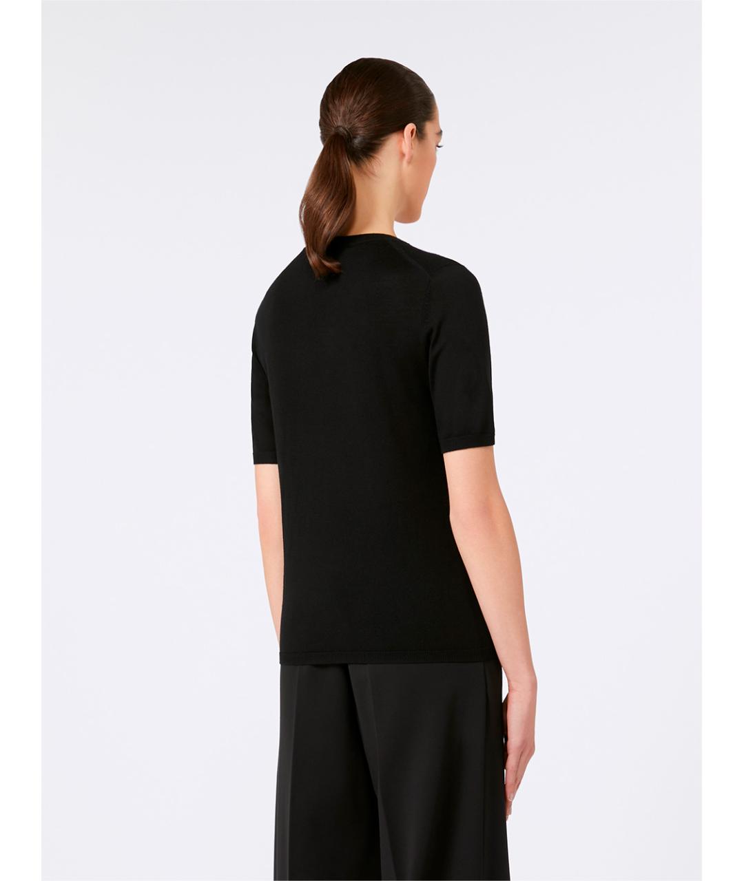 MAX MARA Черный шерстяной джемпер / свитер, фото 3