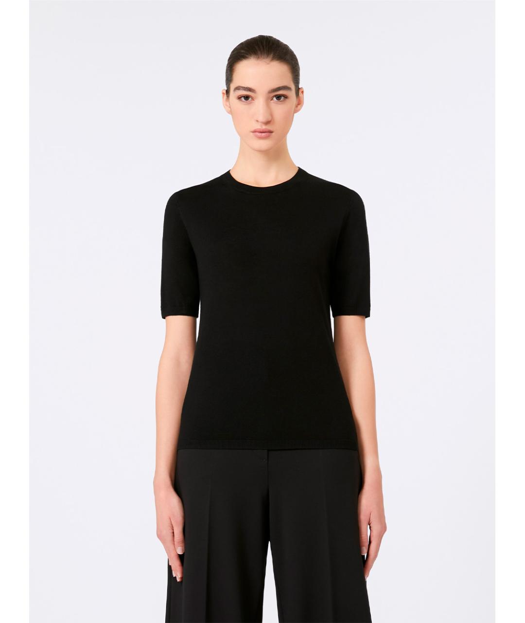 MAX MARA Черный шерстяной джемпер / свитер, фото 2