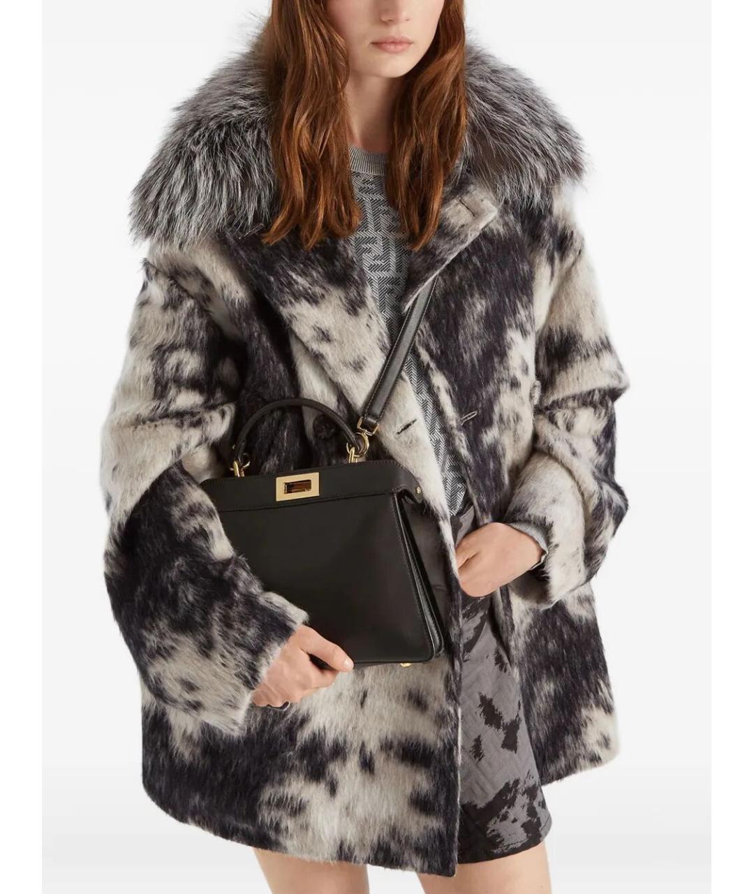 FENDI Коричневая кожаная сумка тоут, фото 2