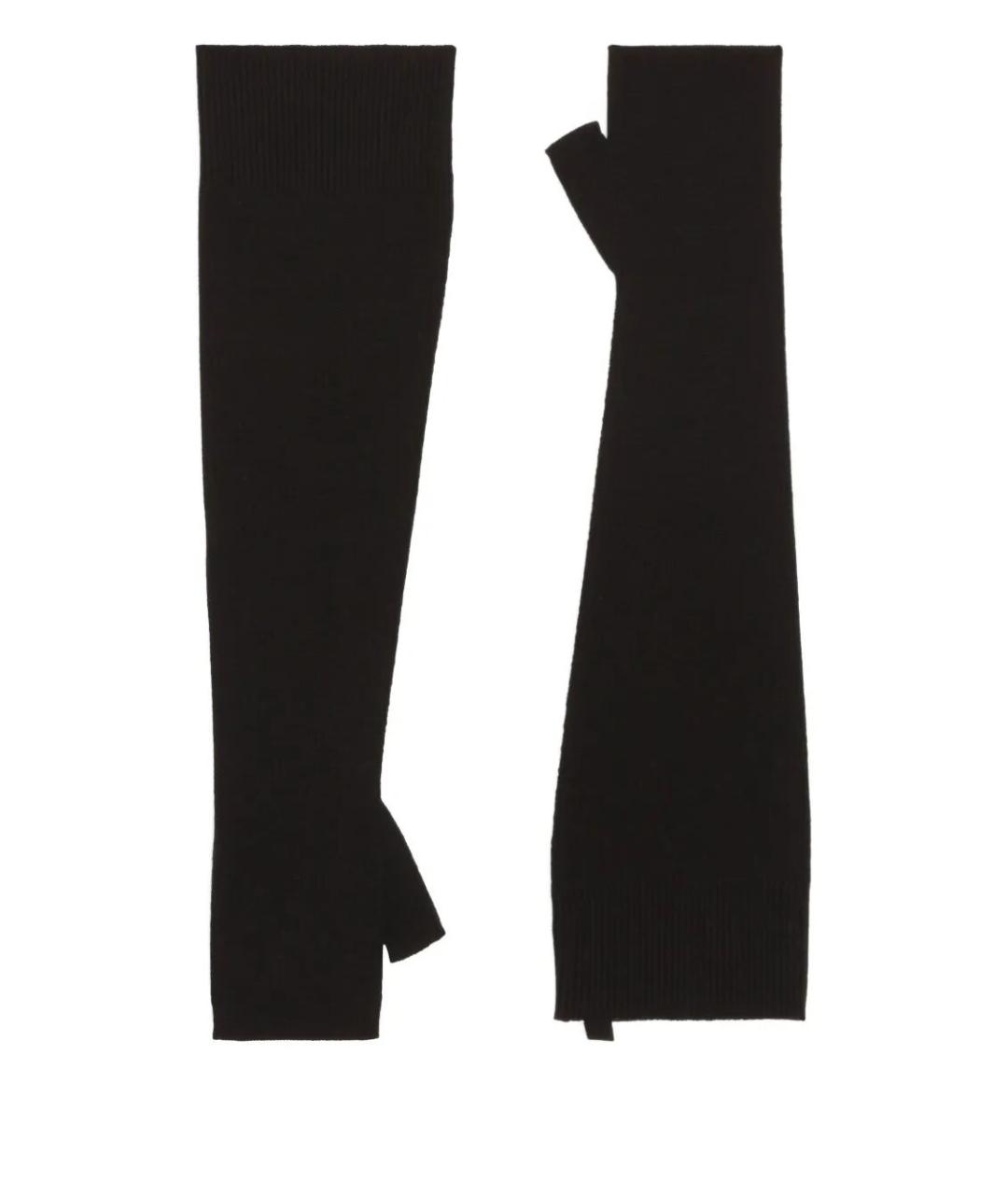 DOLCE&GABBANA Черные шерстяные митенки, фото 1