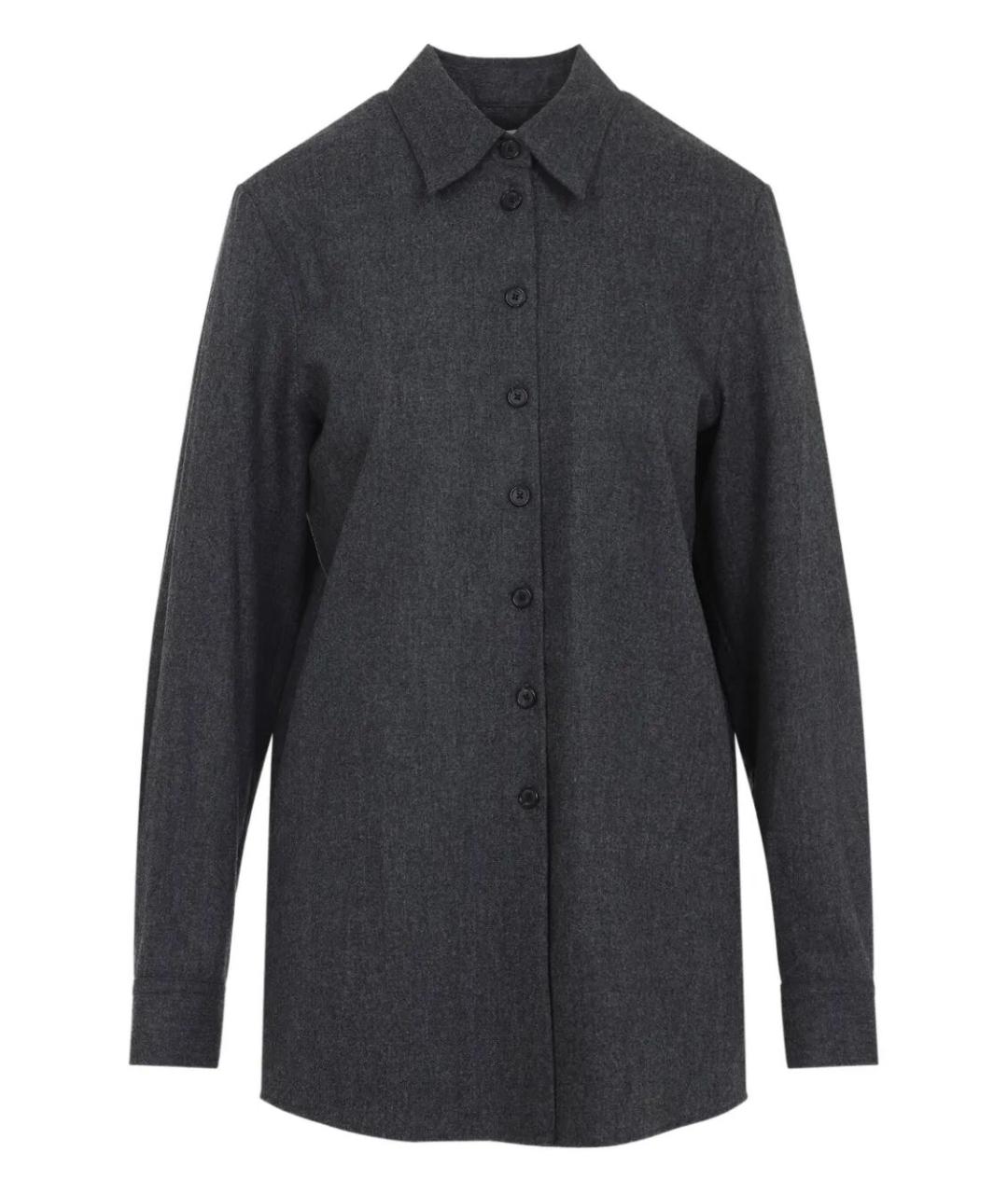 KHAITE Серая шерстяная рубашка, фото 1