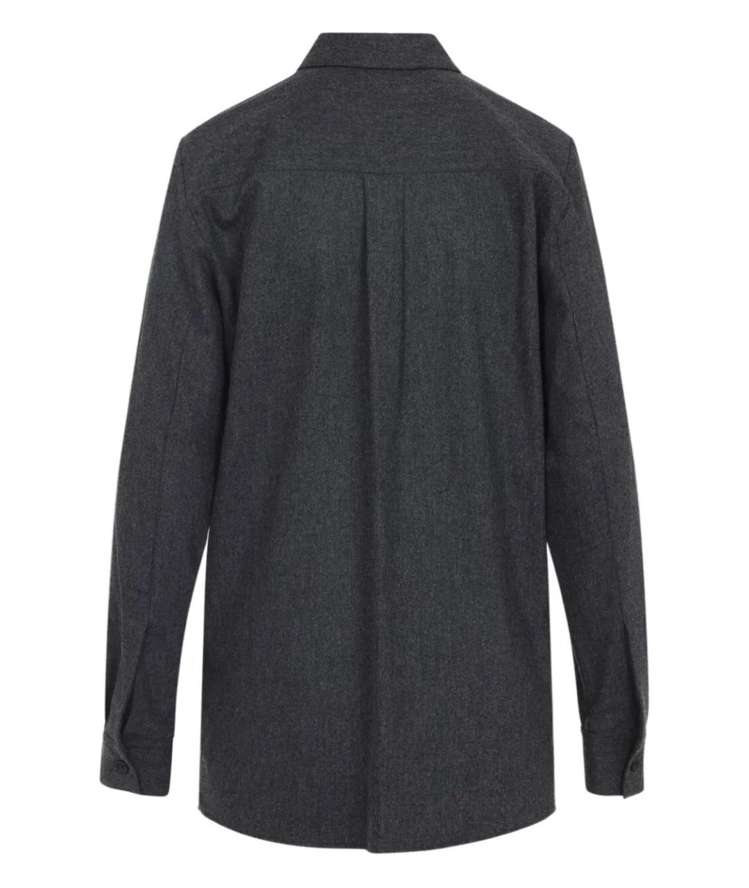 KHAITE Серая шерстяная рубашка, фото 2