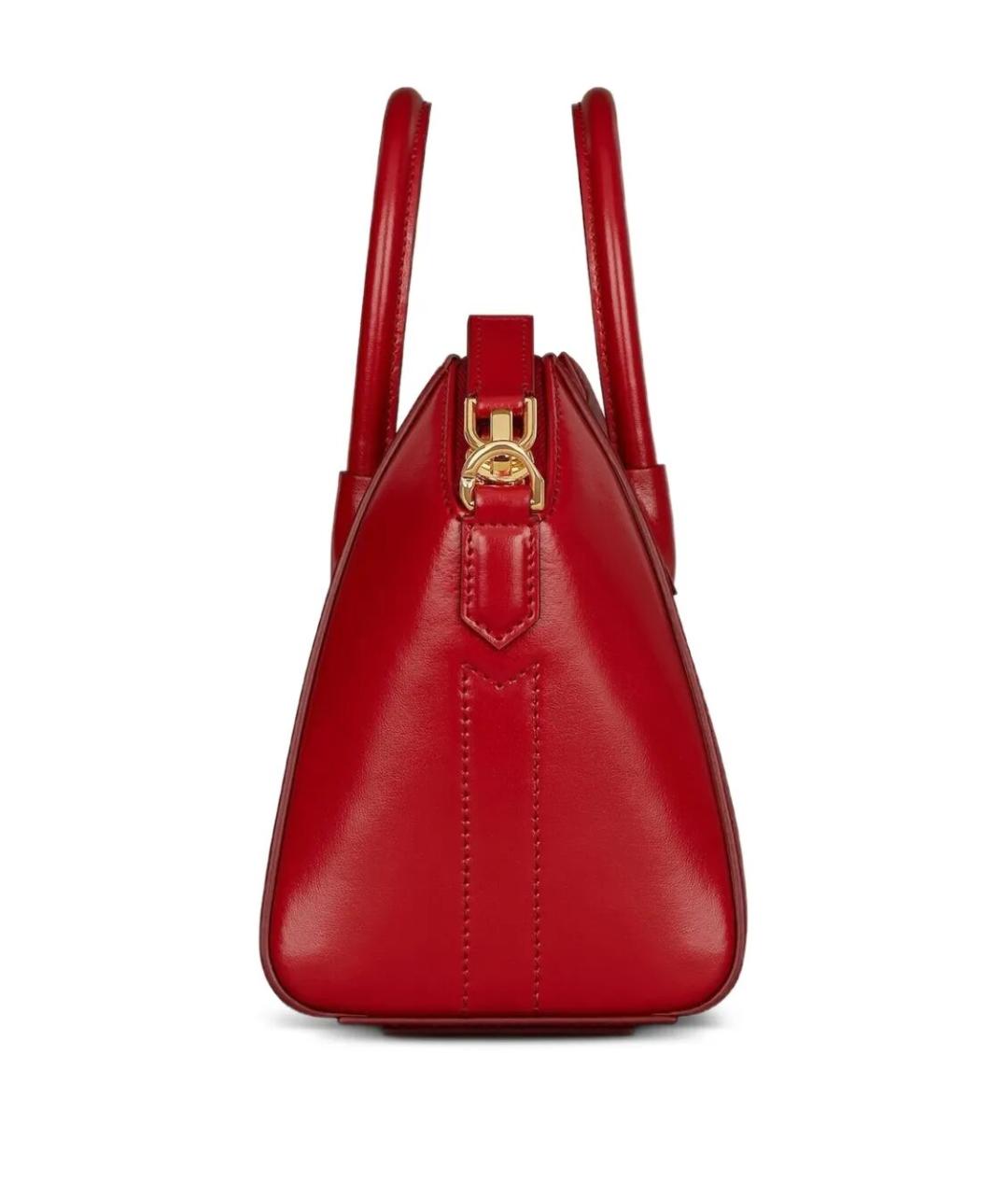 GIVENCHY Красная кожаная сумка тоут, фото 3
